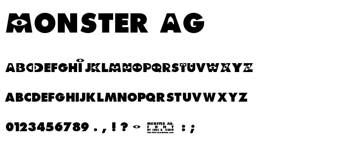 Monster AG font